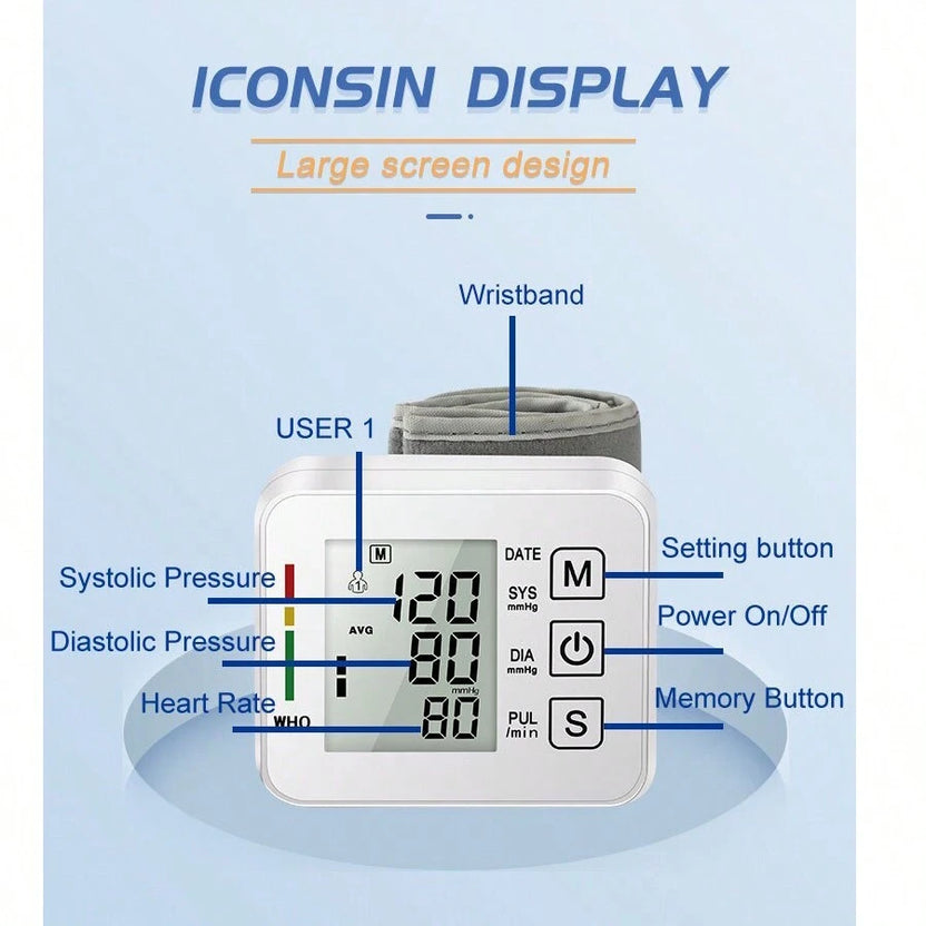 Venta de liquidación - Monitor LCD electrónico de presión arterial de muñeca