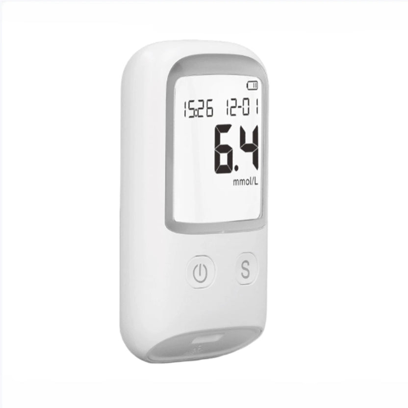 Kit de monitor de glucosa: pantalla LCD, 25 tiras reactivas y 25 lancetas incluidas