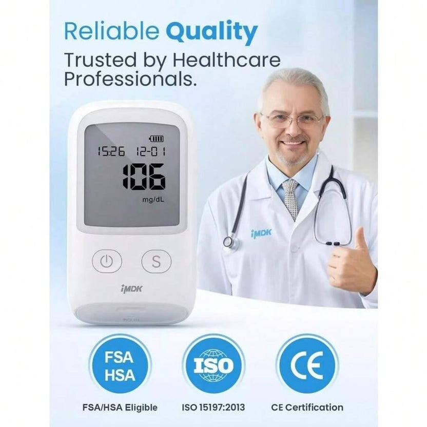 Kit de prueba de diabetes con medidor de glucosa en sangre en oferta