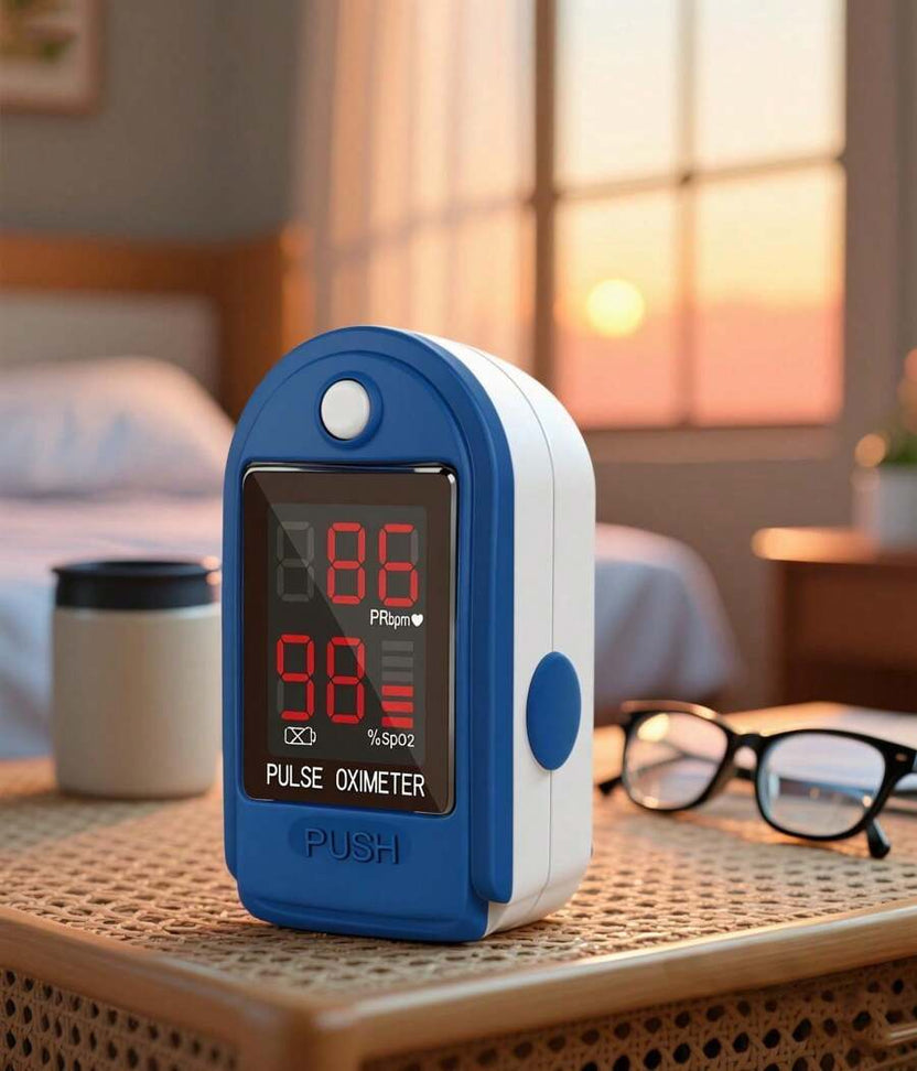 Oxímetro de pulso de dedo: monitor portátil de SpO2 y O2
