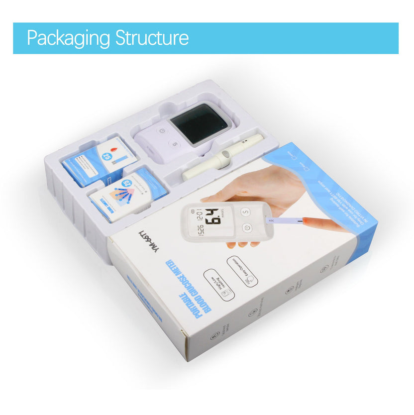 Kit de prueba de diabetes con medidor de glucosa en sangre en oferta
