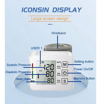 Venta de liquidación - Monitor LCD electrónico de presión arterial de muñeca